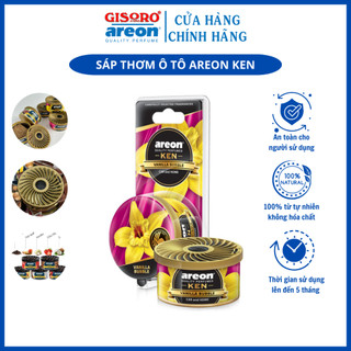Sáp thơm khử mùi ô tô areon ken vanilla bubble khử mùi xe hơi nhập khẩu bulgaria