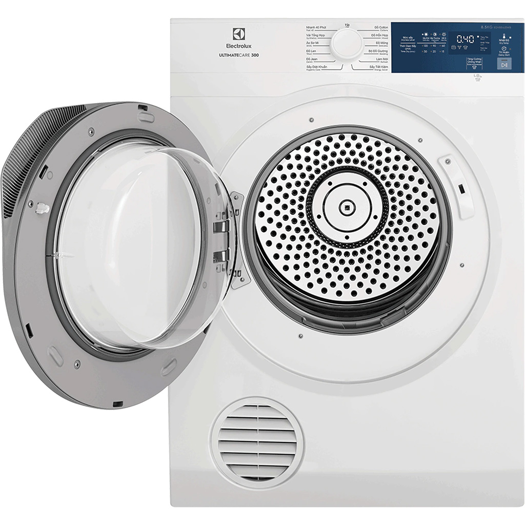 Máy sấy quần áo Electrolux 8.5 kg EDV854J3WB Trắng
