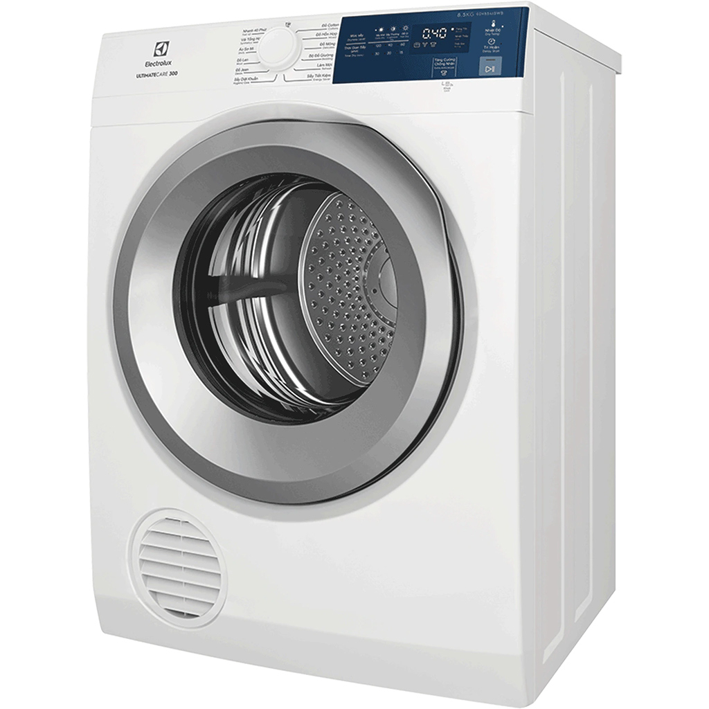 Máy sấy quần áo Electrolux 8.5 kg EDV854J3WB Trắng