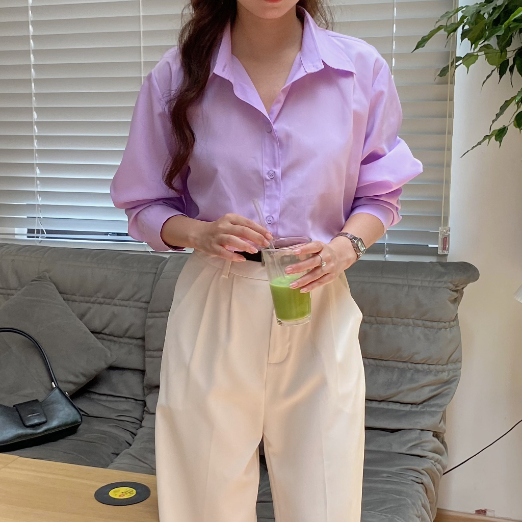 SƠ MI BASIC OVERSIZE DÀI TAY | lim.studio