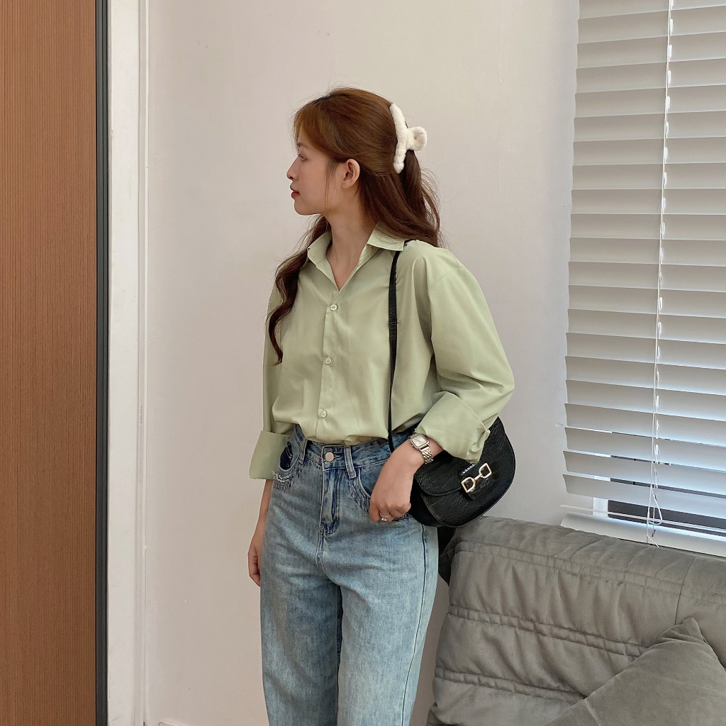 SƠ MI BASIC OVERSIZE DÀI TAY | lim.studio