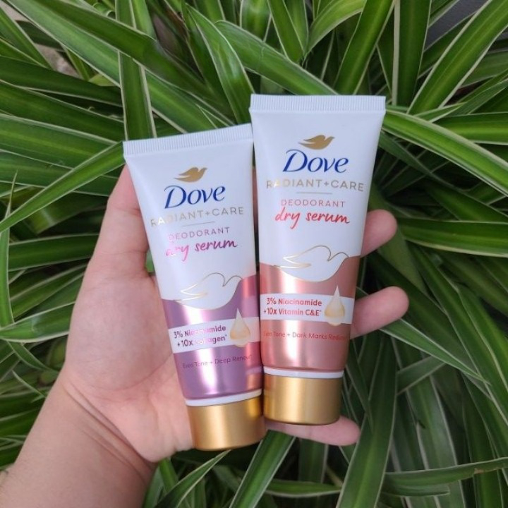 Kem khử mùi Dove tinh chất serum dưỡng trắng da kem ngăn mùi khô thoáng 40ml Lăn DOVE - Radiant+Care 45ml