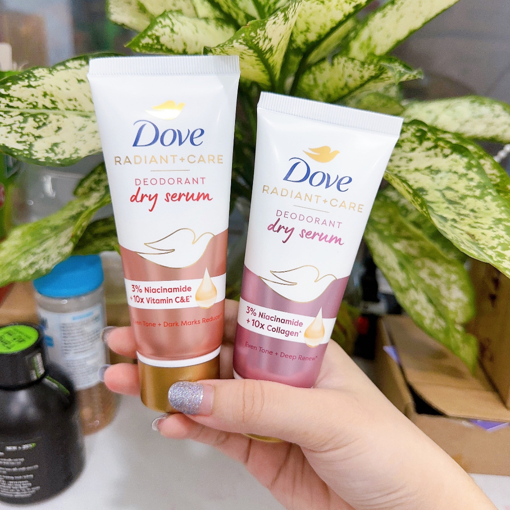 Kem khử mùi Dove tinh chất serum dưỡng trắng da kem ngăn mùi khô thoáng 40ml Lăn DOVE - Radiant+Care 45ml