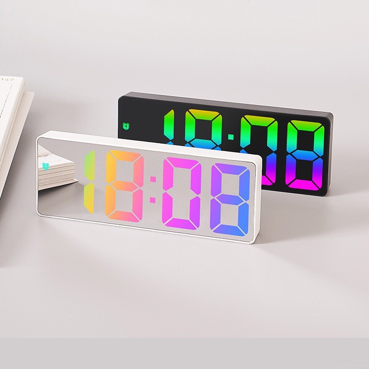 Đồng hồ LED 3D treo tường, để bàn thông minh TN828 Smart Clock