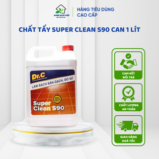 Dung dịch làm sạch supper clean s90 drc chuyên làm sạch các vết bẩn trên sàn nhà, tường, đồ sứ 1 lít