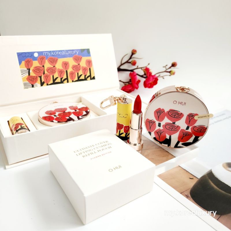 Set Phấn nước Ohui Ultimate Cover Lifting Cushion SPF50+/PA+++