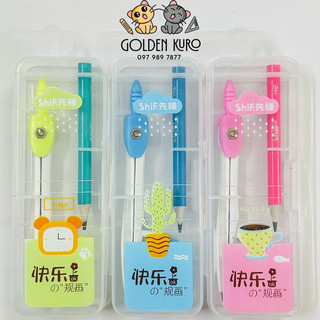 Compa kẹp chì - Compa chì chuốt nhiều màu sắc
