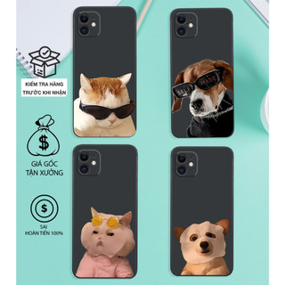 Ốp lưng Iphone 12 -IPHONE 12 PRO-IPHONE 12 MINI-IPHONE 12 PRO MAX dẻo mềm in chú mèo, chó cute lầy đẹp giá rẻ
