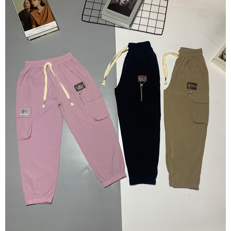 Quần gió túi hộp cho bé gái từ 11-30 kg siêu ngầu