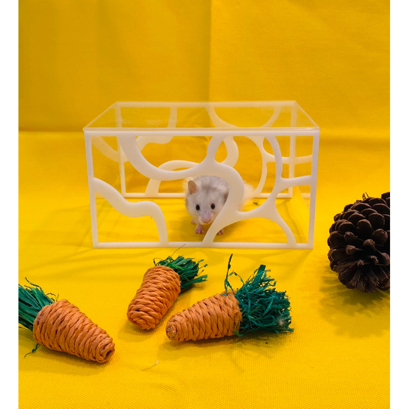 Hầm trú mica cho hamster hầm mica set up chuồng hamster