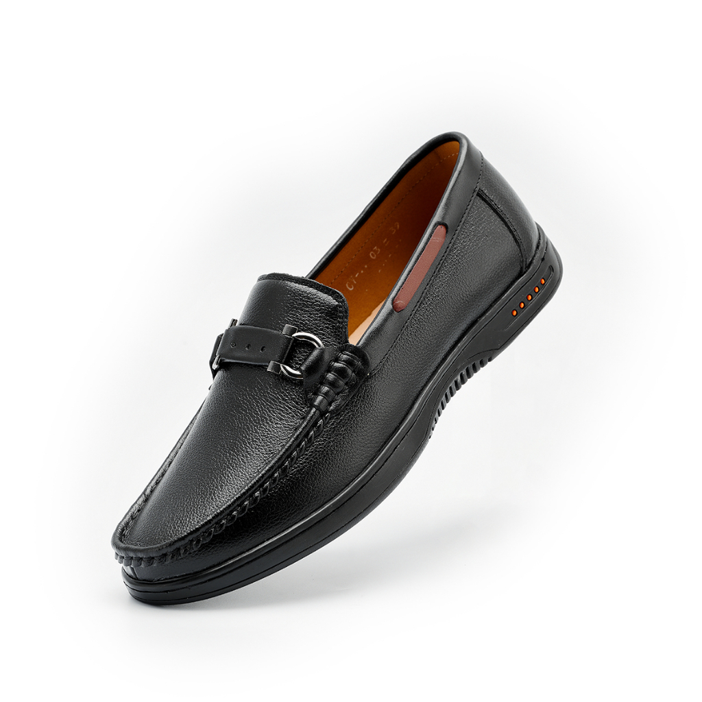 Giày da nam LEXSHOES giày da bò LS03 cao cấp khâu chỉ bảo hành 2 năm