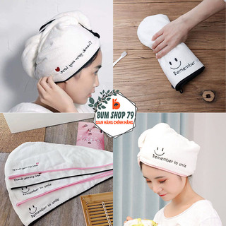 Khăn ủ tóc nhanh khô thần thánh thấm hút siêu nhanh, Khăn quấn tóc gội đầu ủ khô tóc vải mềm mại thấm hút bảo vệ tóc
