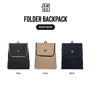 Jamlos Folder Backpack - Balo vải canvas dáng đứng 15 inch gọn nhẹ đi học đi làm