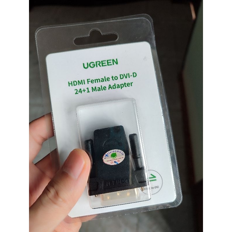 Đầu chuyển DVI  to HDMI  Ugreen 20124 Hàng Chính Hãng