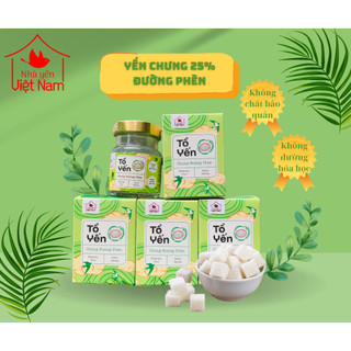 Yến sào chưng sẵn đường phèn_ yến hũ tiệt trùng 25%