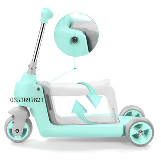 Xe Trượt Scooter Cho Bé Đa Năng 2 Trong 1 hàng khuyến mãi bobby