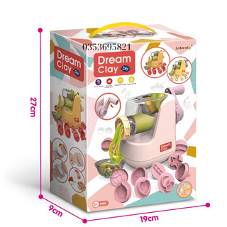 Bộ đồ chơi máy làm mì bằng đất nặn - đất sét sinh học cao cấp không độc hại