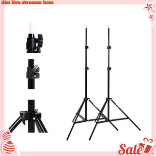 Chân đèn live stream 2m1 hạ thấp nhất 65cm