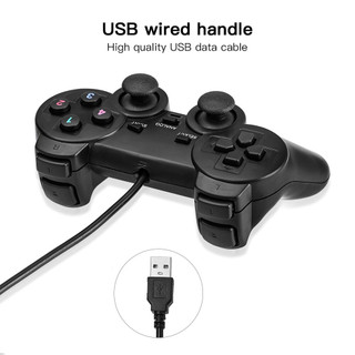 Tay cầm chơi game ps2, ps3, ps4 có dây chế độ rung, dây kết nối usb cho pc / laptop