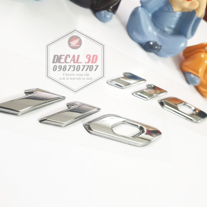 TEM SỐ 110i HÀNG ZIN CAO CẤP SẮC NÉT CHO XE MÁY