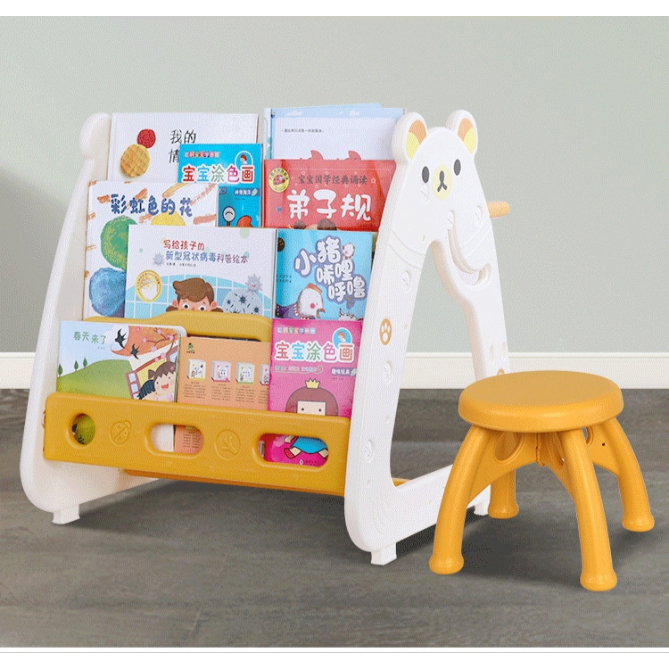 Bàn học kèm ghế đa năng 3 trong 1 cho bé BẢNG VẼ - GIÁ SÁCH - BÀN GHẾ HỌC - 777