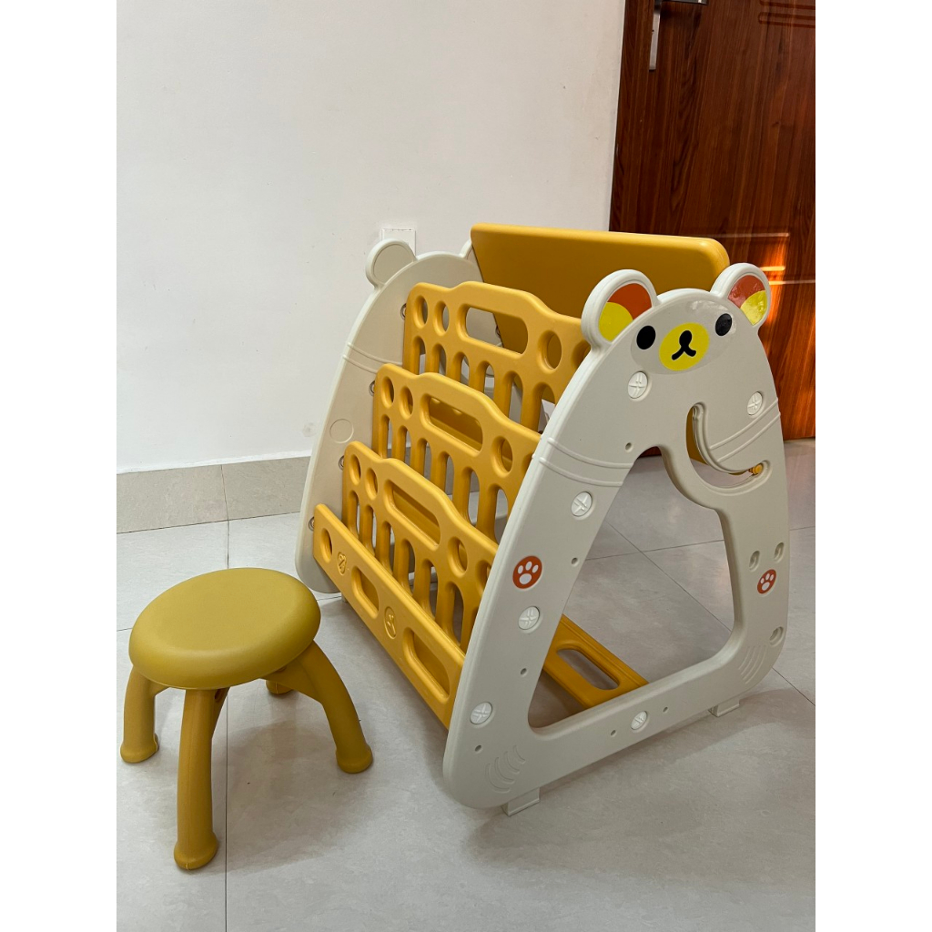 Bàn học kèm ghế đa năng 3 trong 1 cho bé BẢNG VẼ - GIÁ SÁCH - BÀN GHẾ HỌC - 777