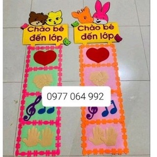 Lớp học hạnh phúc bằng nỉ- chào bé đến lớp