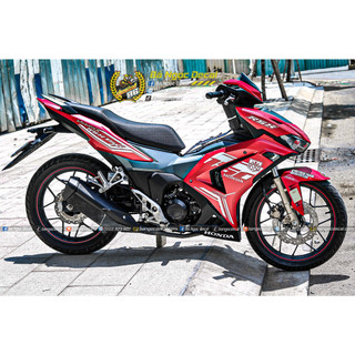 Tem dán 150 xe winner x v3 màu đỏ nhám