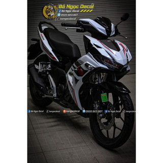 Tem dán rs150r xe winner x v3 màu trắng đen