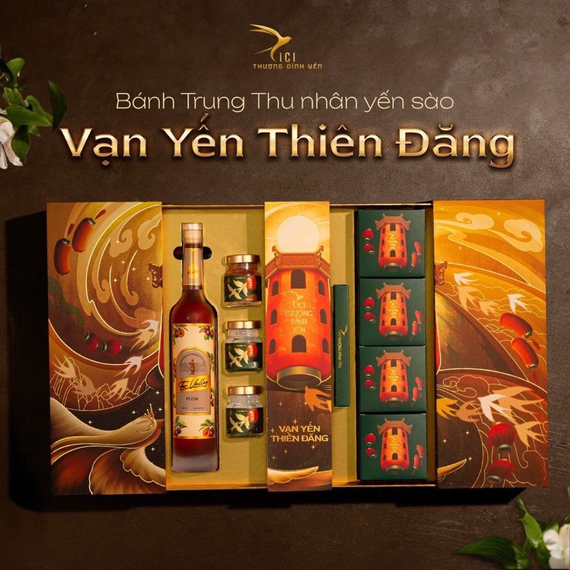 SET QUÀ VẠN YẾN THIÊN ĐĂNG - TUYỆT PHẨM BÁNH TRUNG THU 2023 - NGỌC YẾN KIM MIÊU - QUÀ HOT CICI THƯỢNG ĐỈNH YẾN - ĐẸP SAG