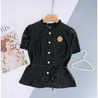 Áo peplum ren