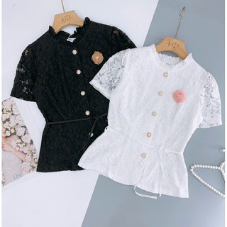 Áo peplum ren
