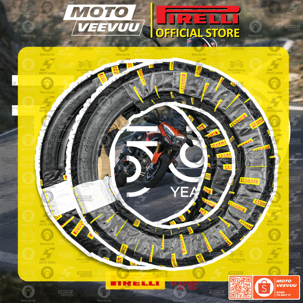 CẶP VỎ LỐP xe máy PIRELLI 100/80-14 & 120/70-14 TL Angel Scooter PCX Vario NVX 150 160
