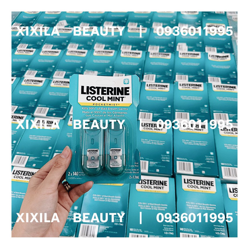 Xịt thơm miệng Listerine hàng Mỹ
