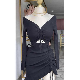 BIGSIZE ĐẦM BODY RÚT DÂY CUTOUT 40-120kg