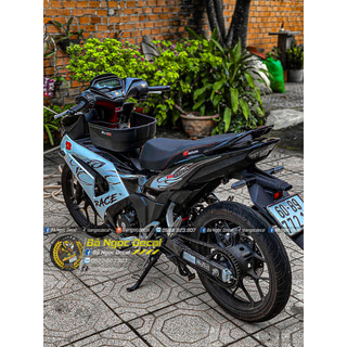 TEM LỬA DÁN XE WINNER X V3 MÀU TRẮNG ĐEN