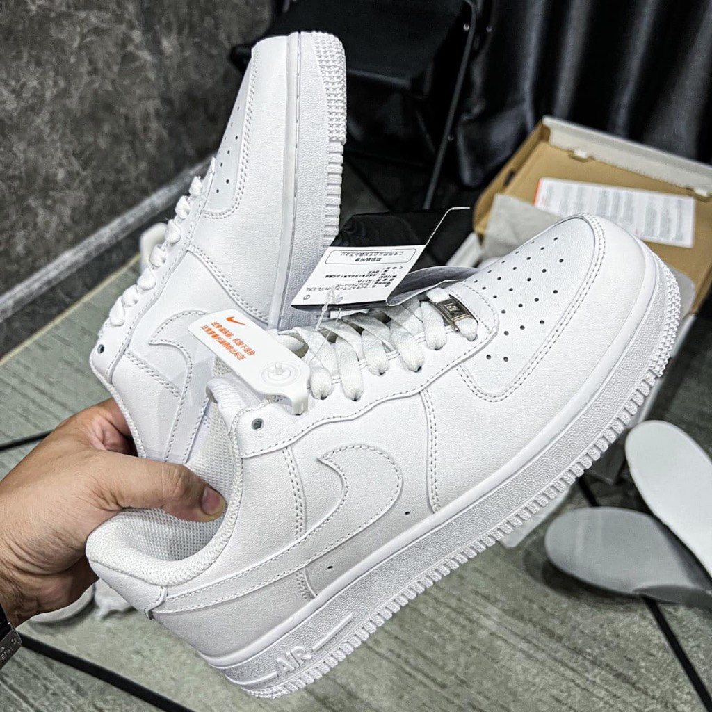 Giày _Nike Air Force 1 All White, giày Af1 full trắng bản S.Cấp trung full phụ kiện | BigBuy360 - bigbuy360.vn