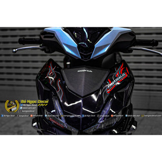 TEM LỬA DÁN XE WINNER X V3 MÀU ĐEN ĐỎ TRẮNG