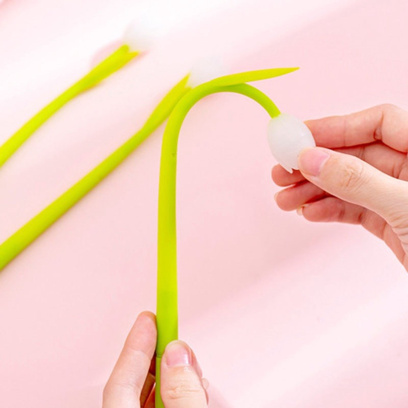 Bút bi đổi màu hoa tulip dưới nắng ngòi bút 0.5mm mực đẹp nét chữ đều dễ thương cho học sinh