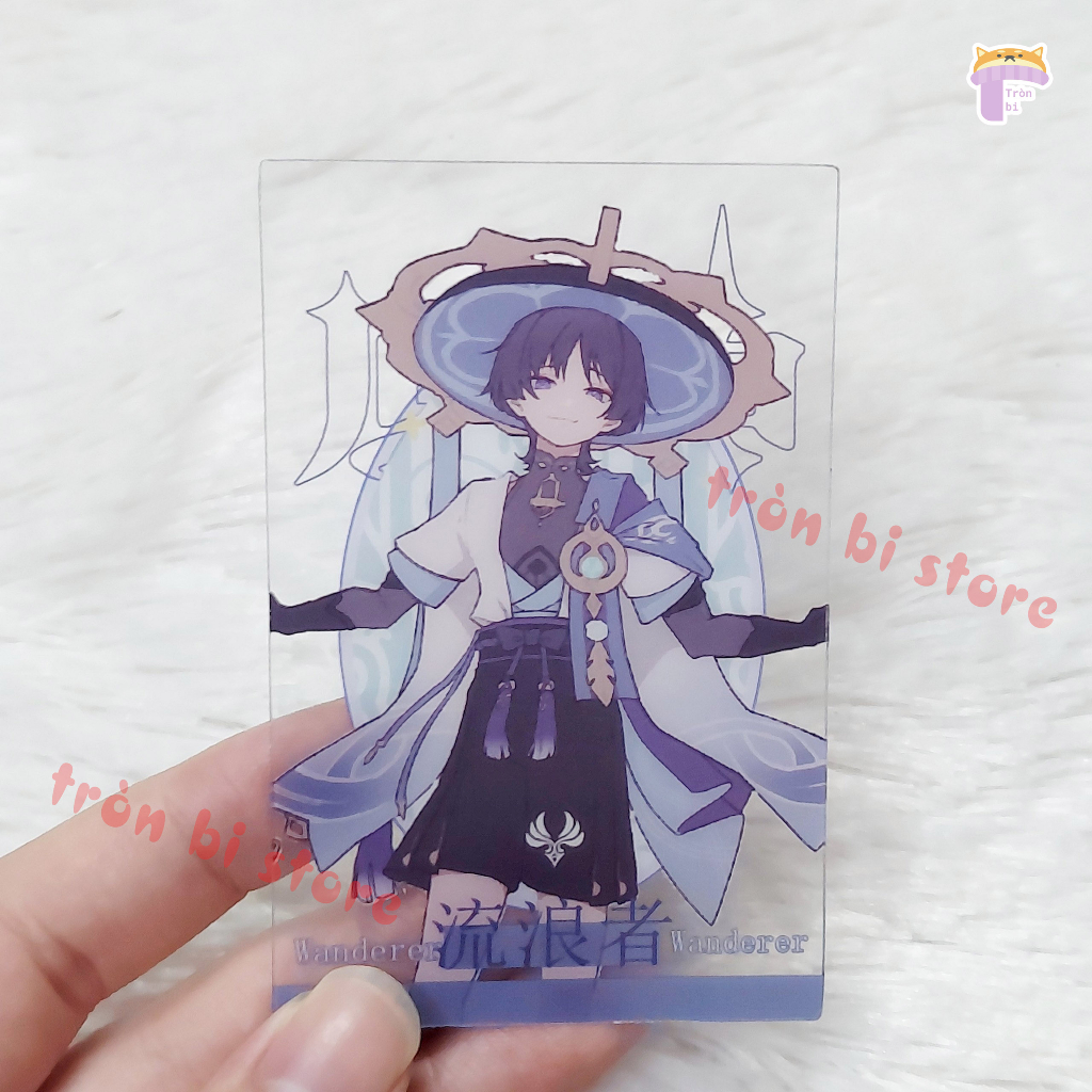 Card trong Genshin Impact  5,5 x 8,5cm Xiao, Kazuha, Zhongli, Scaramouche, Venti, Raiden, Hutao, Nahida, Eula,...