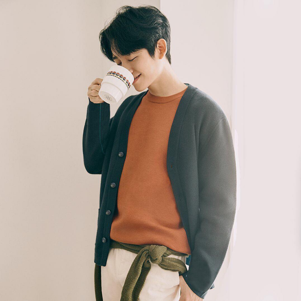 Áo len cardigan AND.Z viền kẻ xuất Hàn