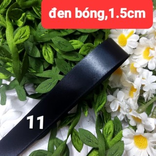 Ruy băng lụa satin 2 mặt, size 1.2cm đến 1.5cm (dây 5 mét)