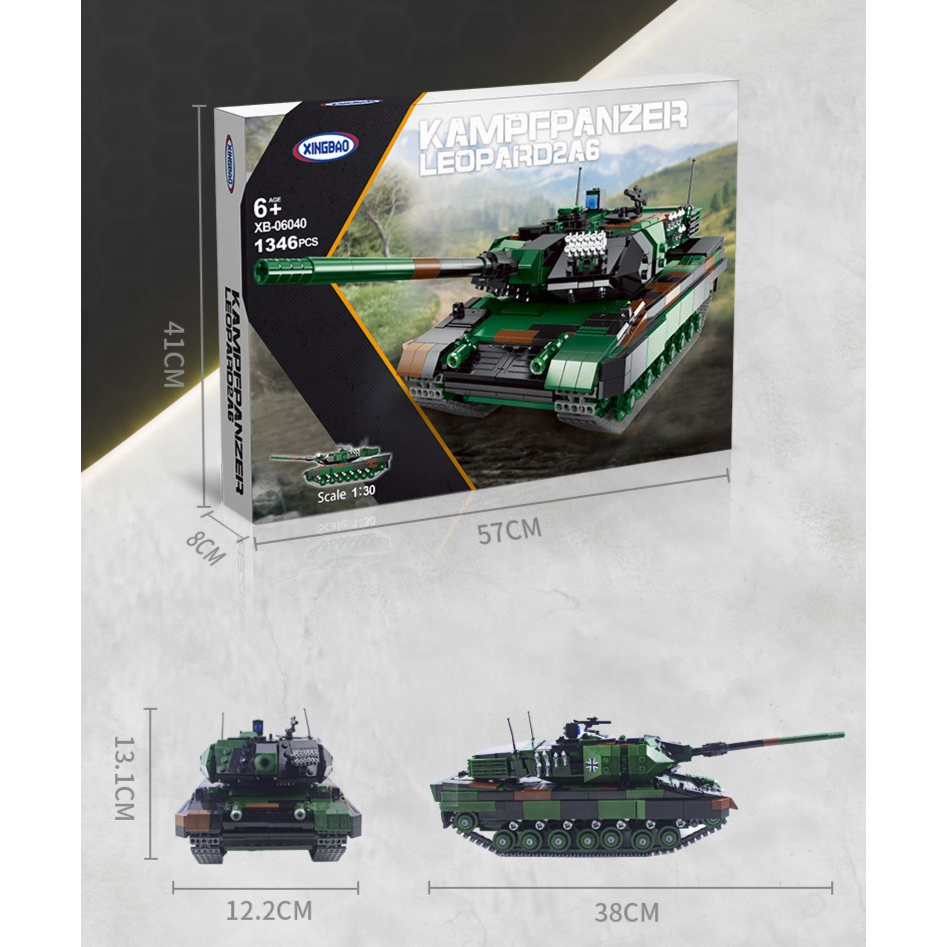 Đồ chơi lắp ráp xe tăng Leopard 2A6 Xingbao XB-06040