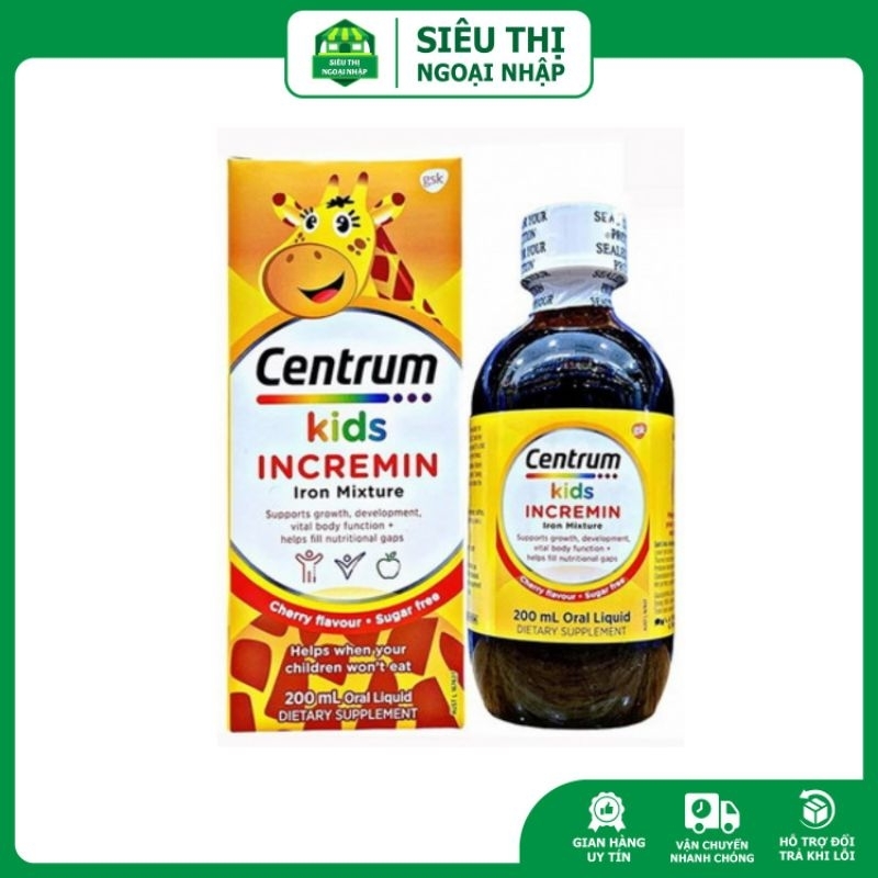 Date 4/24 - Centrum kids INCREMIN Iron Mixture cho bé 200ml