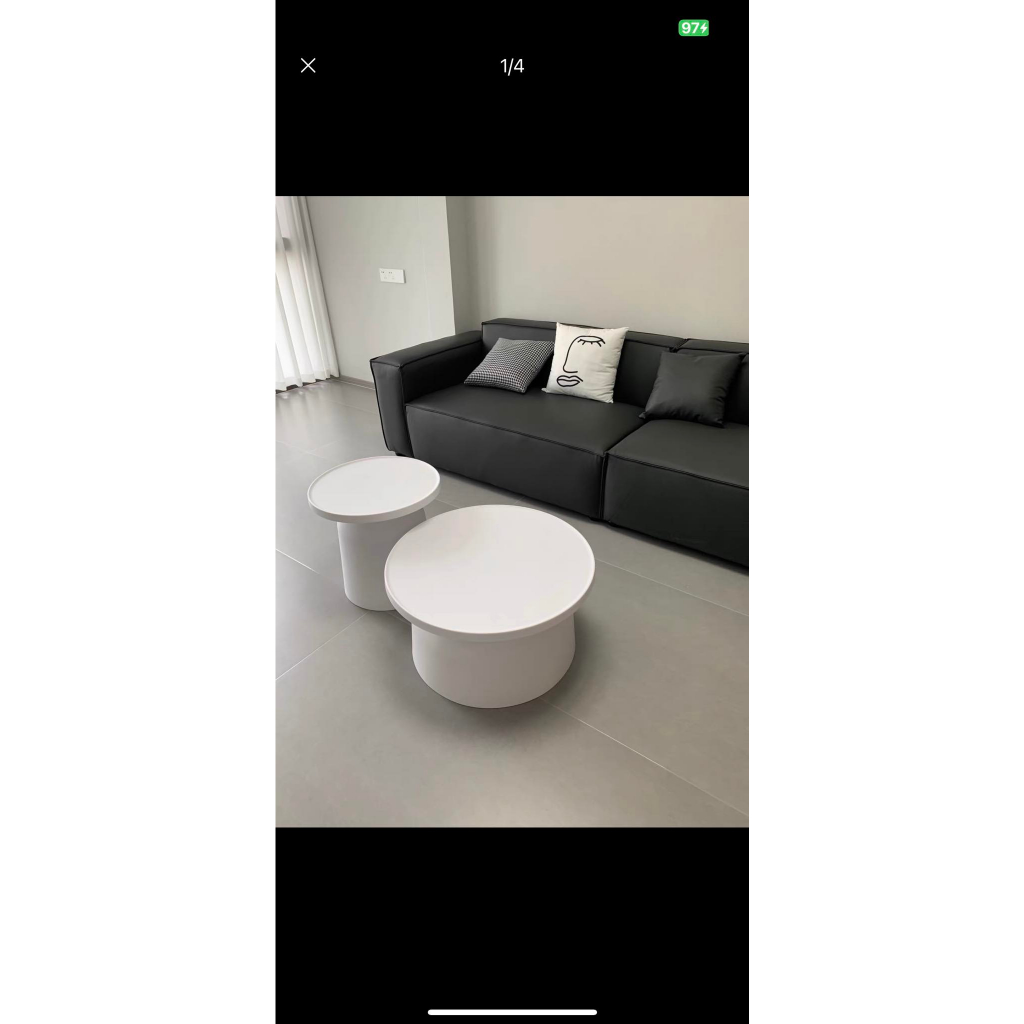Bàn tròn decor phòng trà nhựa PP nhập khẩu