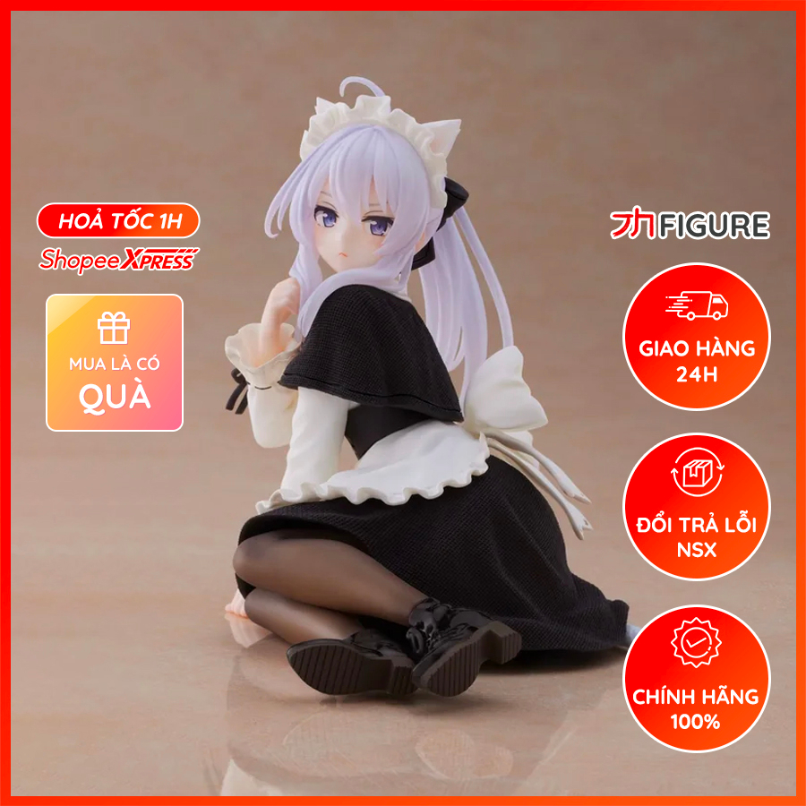 Mô Hình Elaina, Majo no Tabitabi, Neko Nekomimi Maid ver. - Desktop Cute - (Taito) Figure Chính Hãng Nhật