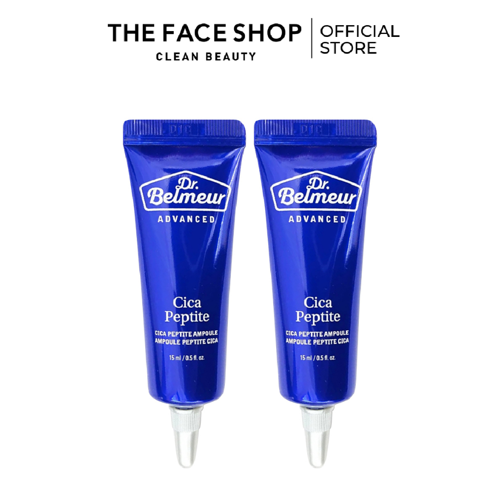 Combo 2 Tinh Chất Phục Hồi Làm Săn Chắc Da Thefaceshop Dr.Belmeur Cica Peptite Ampoule 15Ml