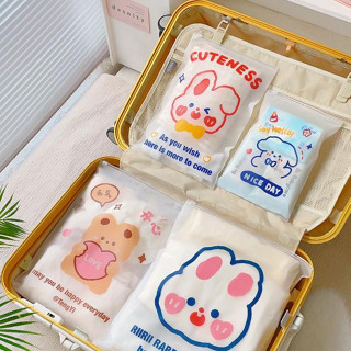 Túi zip lụa mờ đựng quần áo Túi zip đựng đồ, thích hợp đựng đồ du lịch,có thể đựng đồ lót/giày/tất chống thấm chống bụi