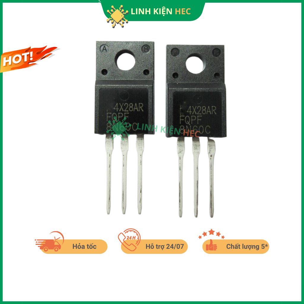 Mosfet 4N60 5N60 6N60 8N60 10N60 20N60 lưng nhựa chất lượng cao linh kiện hec