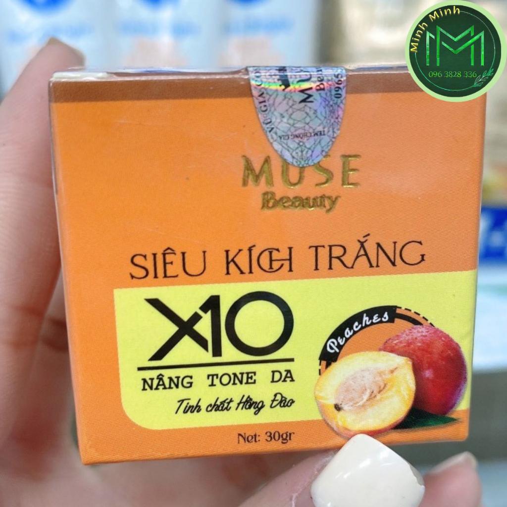 Kem Dưỡng Trắng Da Body Thượng Hạng MUSE Beauty Tinh Chất Hồng Đào